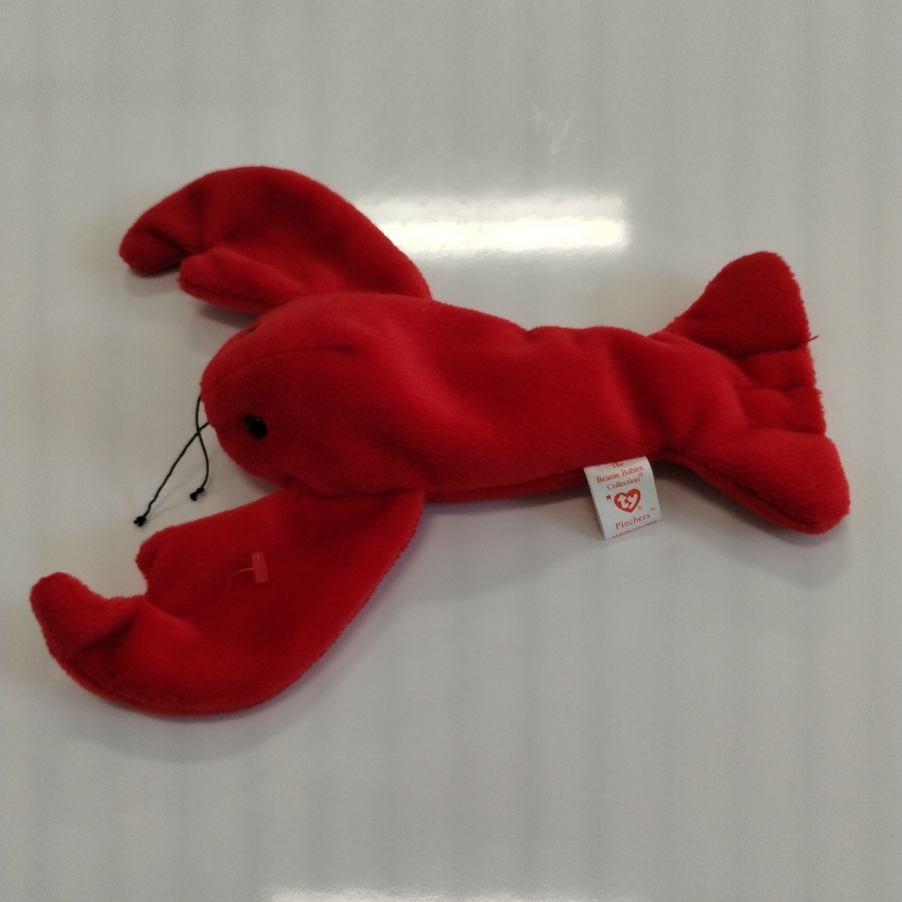 ✓TY Beanie Baby "Pinchers" the Red Lobster Plush - Picture 4 of 14